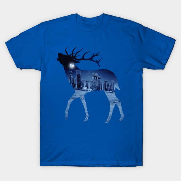 Solstice Deer T-Shirt by kestrelle